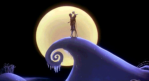 Sally and Jack from Nightmare before Christmas