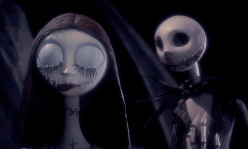 Sally and Jack from Nightmare before Christmas